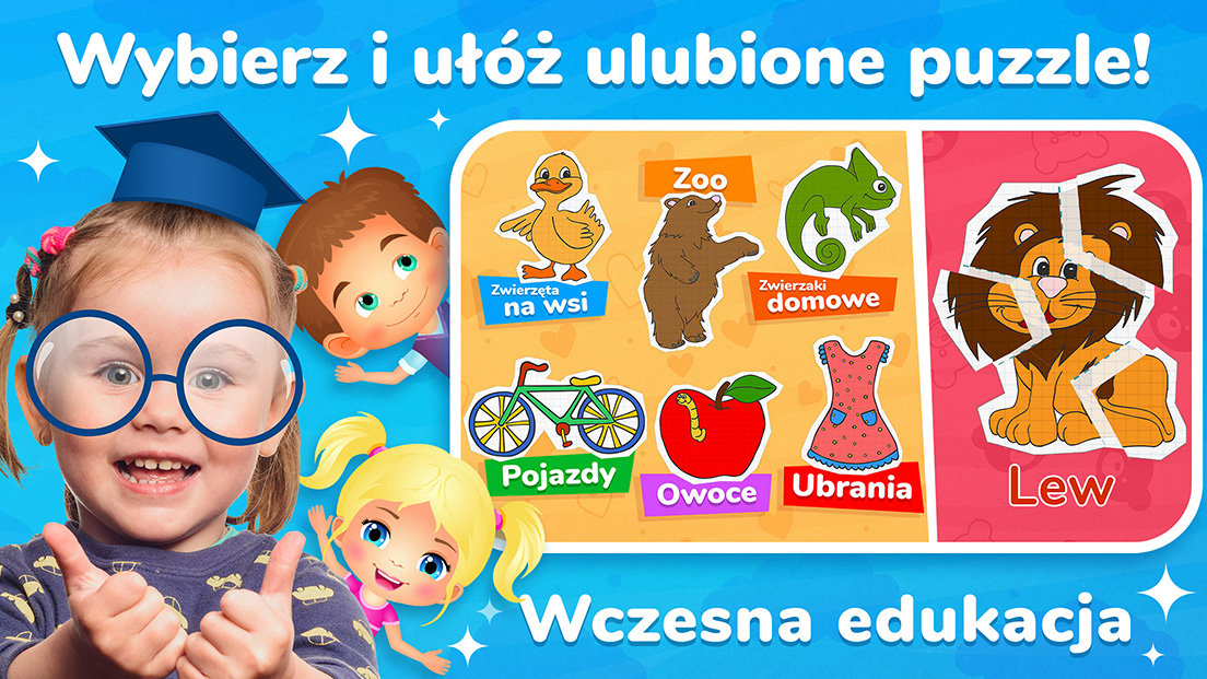 Puzzle dla Dzieci - Gra Edukacyjna dla Najmłodszych