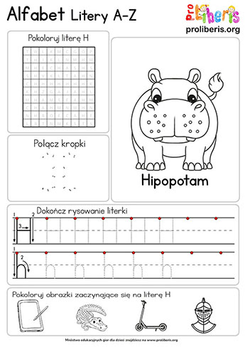 Nauka liter dla dzieci
