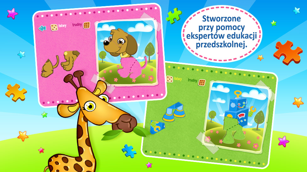 Animowane Puzzle dla Dzieci - Gra Edukacyjna dla Dzieci