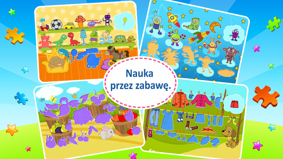 Animowane Puzzle dla Dzieci - Gra Edukacyjna dla Dzieci
